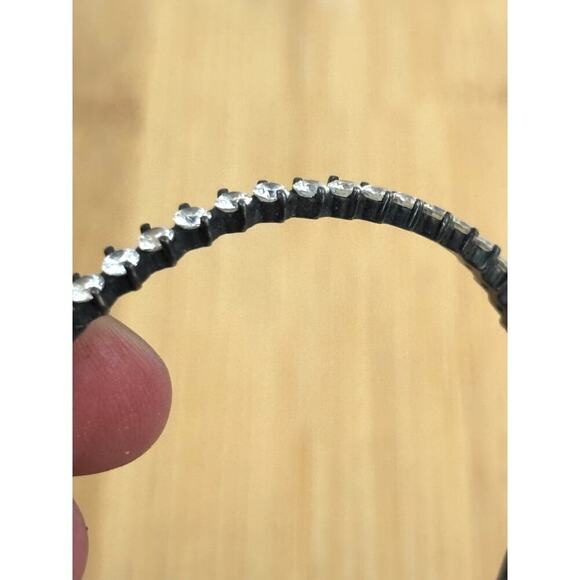 VTG 925 Sterling Silver Hinged Cuff Bracelet 11 grams - Picture 14 of 16